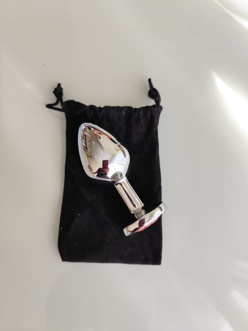 Plug Anal de Aço com Joia – Pequeno - Imagem 2